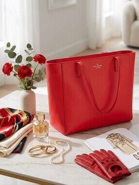 Kate Spade Red Tote Bag